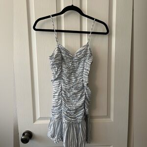 Blue & white striped sun dress